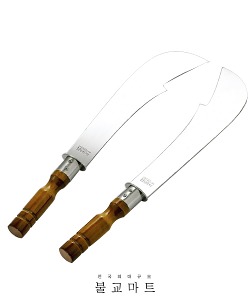 인)스텐신장칼 (나무 손잡이)